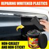 Блеск для шин Восстановитель пластика - Нежирный, нелипкий черный полироль для салона автомобиля, сидений и отделки Включает губку-аппликатор