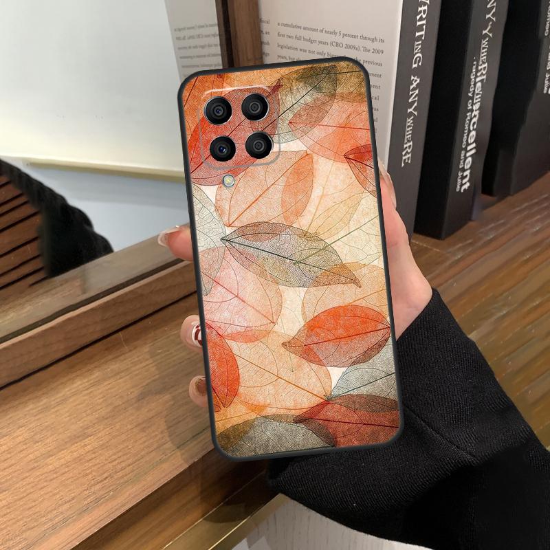 Чехол с цветными листьями для Samsung Galaxy M13 M53 M51 M31 M11 M14 M34 M54 M12 M32 M52 M16 M36 M56 M15 M35 M55