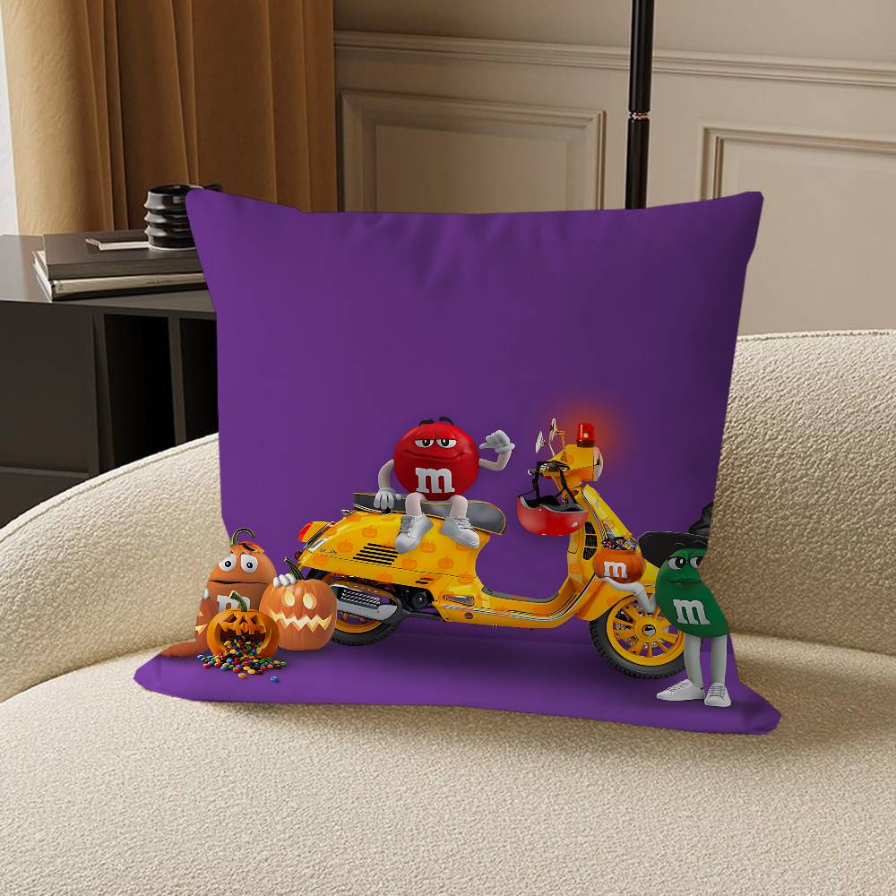 M-M And M-Ms Cushion Cover Pillowcase Upholstery Sofa Throw Pillow Home Decor Pillowcas