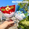 Мини Цветы Крючком Искусственный Букет Цветов Ручной Работы Вязаный Букет Цветов Для Свадебной Вечеринки Декор Подарок На День Святого Валентина