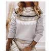 Women's Fashion Casual Fall Winter Long Sleeve O-Neck Sweaters