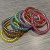 10pcs/set Telephone Wire Spring Hair Ties For Women Solid Color Hair Rubber Bands Girls Elastic Phone Scrunchie Hair Accessorie