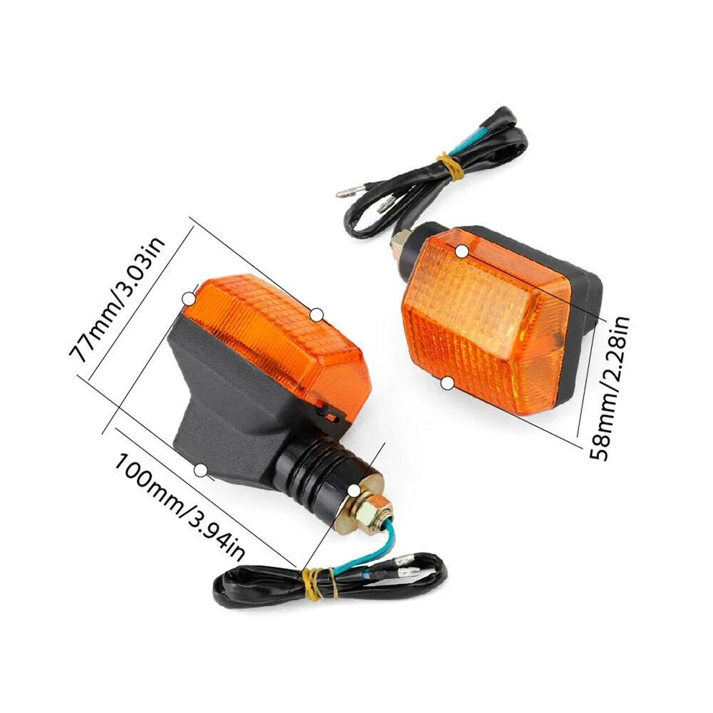 2 шт. фары для Honda CB 250 350 400 500 650 900 Shadow 750 черные/янтарные МОТОЦИКЛЕТНЫЕ ПОВОРОТНИКИ CB250