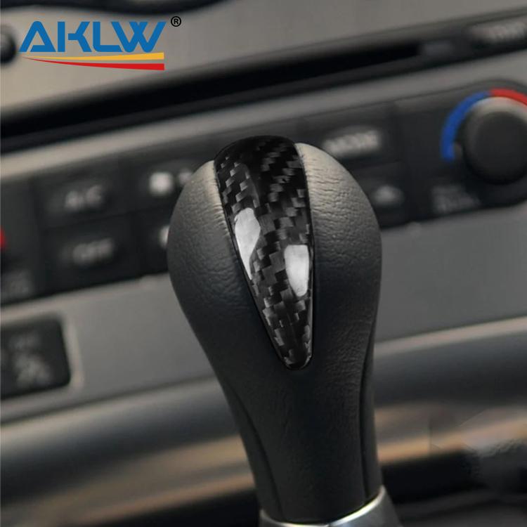 For Infiniti QX/EX/FX/G Series for Nissan Patrol Real Carbon Fiber Interior Accessories Gear Shift Knob Head Cover Trim