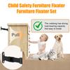1 Set Anti-Tip Furniture Anchoring Kit with Adjustable Straps Screws Baby Proofing Baby Pet Safety Furniture Securing Wall Anchoring Device Tools