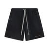 Li Ning Bad Five Basketball Series Solid Color Mid Waist Drawstring Breathable Versatile Straight Leg Sports Shorts Men Shorts AKSV871-1