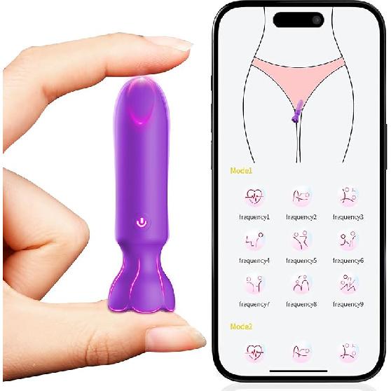 Мини-вибратор-пуля, игрушки для взрослых - вибраторы, управляемые приложением, женские секс-игрушки с 9 режимами вибрации, помада, G-точечный дилдо, клиторальный вибратор, длинный