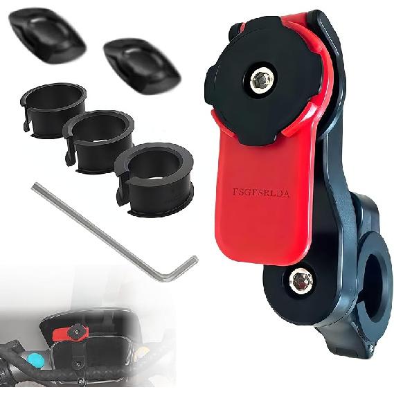 Motorcycle Phone Mount, Motorcycle Handlebar Mount,Bike Phone Holder For Bicycle,Smartphones Holder Strong Material 360° Rotating, Suitable For