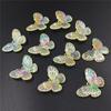 For Necklace Butterfly Beads Laser Colorful Fashion Jewelry Accessories 30 * 23mm DIY Handmade Material Bracelet Making Loose Beads 10pcs