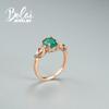 Bolaijewelry Серьги-кольца 925 пробы с натуральным зеленым агатом овальной формы 6*8 мм, комплект ювелирных украшений с подвеской, простой повседневный дизайн, женские изысканные украшения