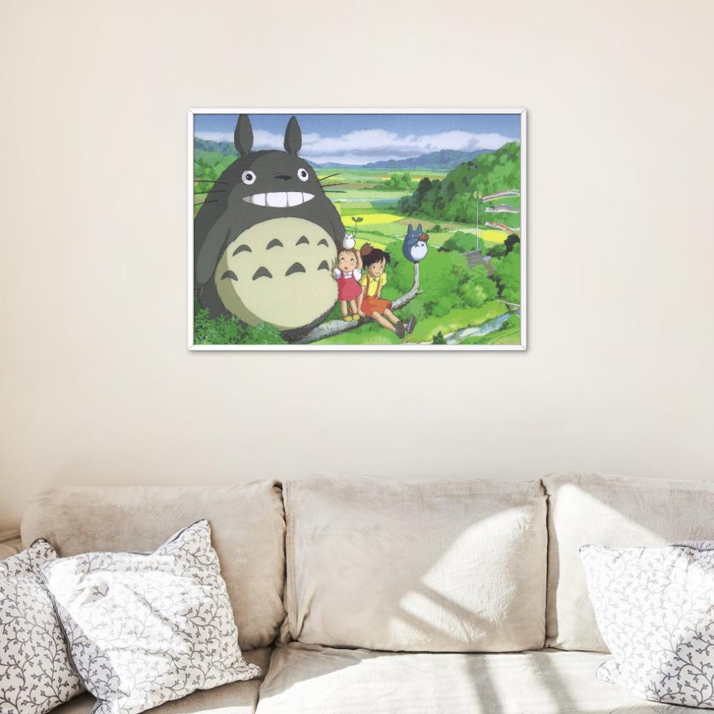 Malowanie Po Numerach Z Ramą Obrazy Do Malowania - Totoro Ghibli 50X40 Cm