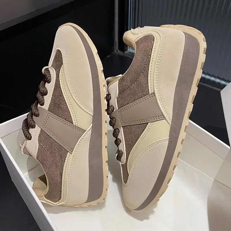 Women's Luxary Sneakers Vintage Platform Sports Shoes Women 2025 Autumn New Sports Running Casual Shoes Ladies Vulcanize Shoes