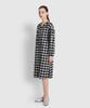 JAJU Women'S Flannel Pajama Dress_Jet Black
