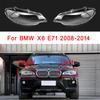 Car Front Headlight Cover Lens Glass Headlamps Transparent Lampshad Lamp Shell Masks For BMW X6 E71 2008-2014