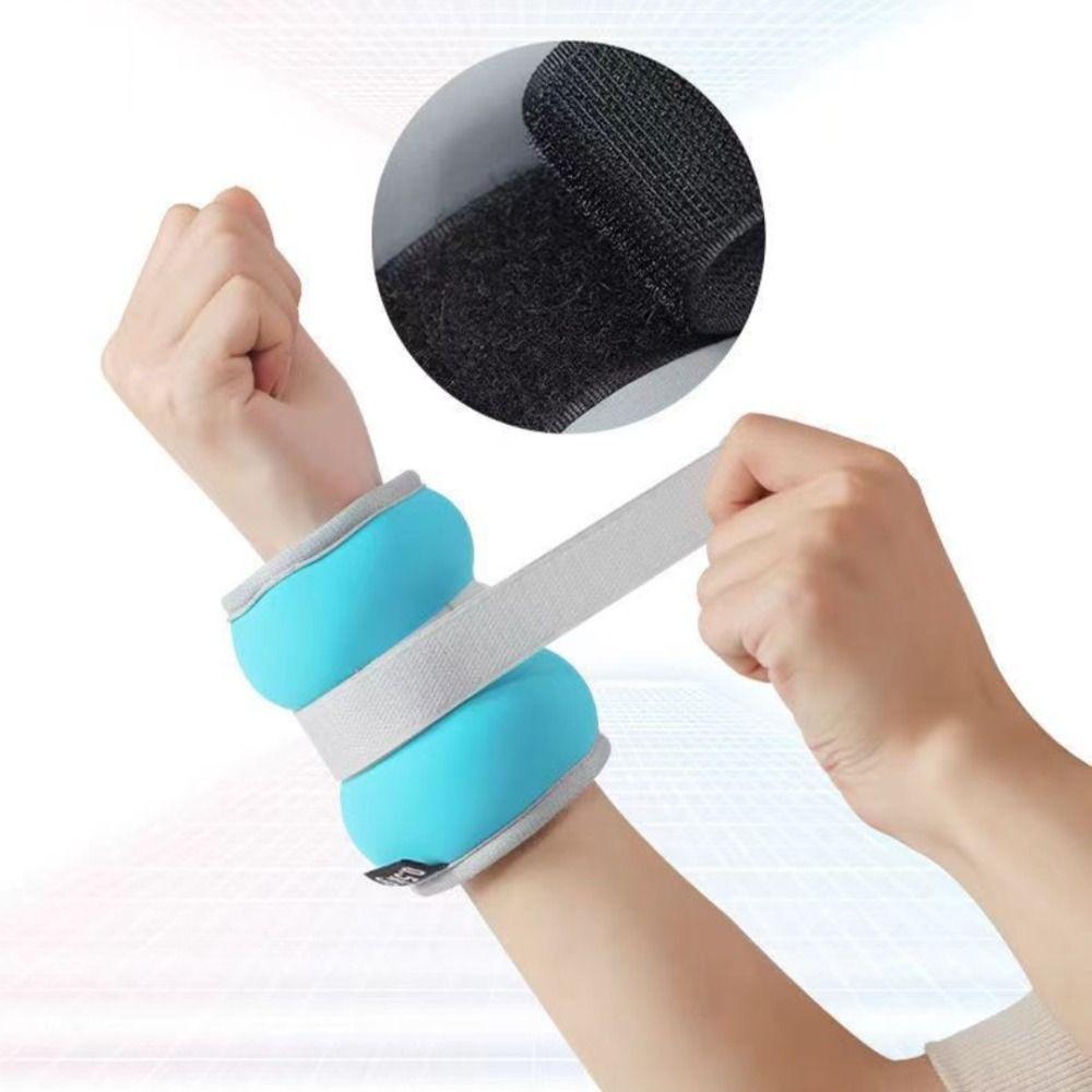 1 Pair Sand Filled Wrist Weight Bracelet Sweat-proof Weight-bearing Fitness Equipment Yoga Training