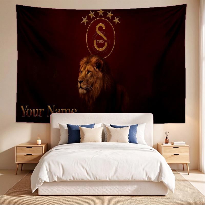 Galatasaray (5) Custom Name Tapestry Wall Hanging Tapestry Wall Art Decor for Bedroom Living Room