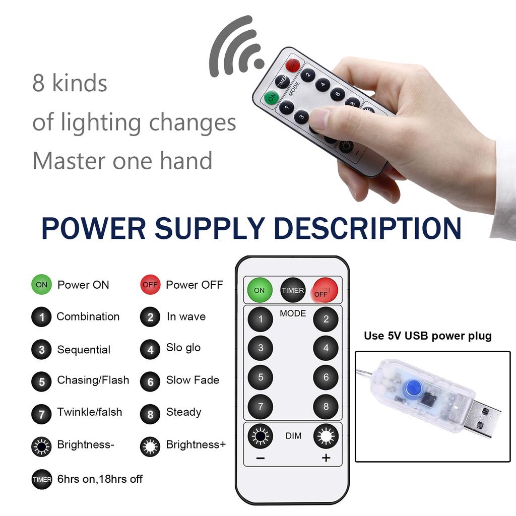 LED Willow Vine Lights with Remote DIY 8 Modes USB Operated Butterfly Fairy Lights Branches Light for Christmas Wall Home Decor