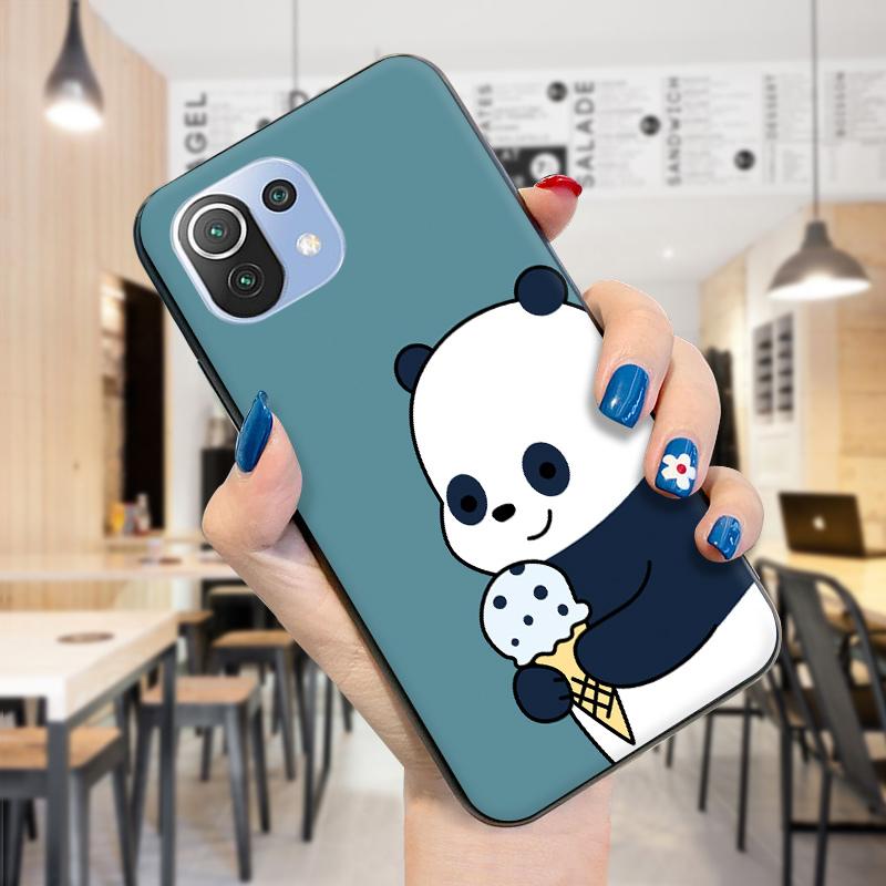 Противоударный мягкий чехол, модный милый чехол с пандой для девочек и мальчиков, милый мягкий силиконовый чехол из ТПУ для телефона Xiaomi Redmi