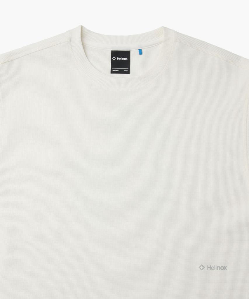 HELINOX WEAR Вафельная футболка с длинным рукавом_Слоновая кость