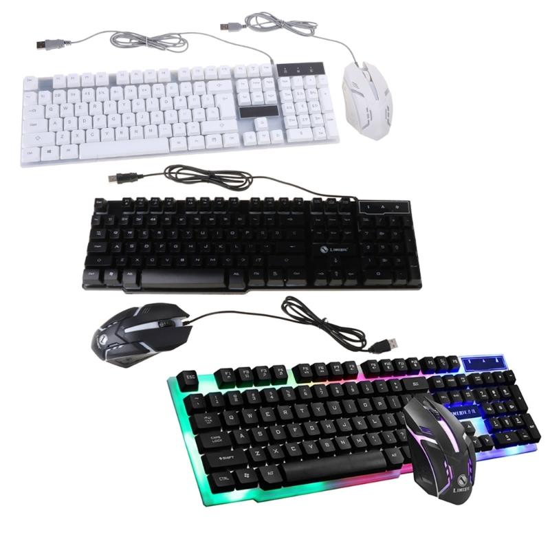 Компьютерные аксессуары для замены GTX300 USB Проводные 104 Клавиши RGB Подсветка Игровые Мышь и Клавиатура Наборы Подарки для детей