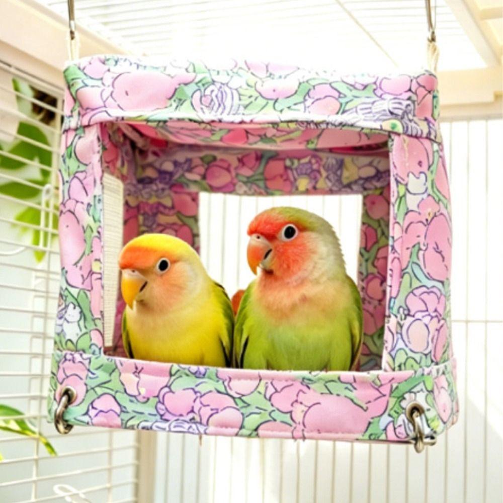 Bite Resistant Bird Hanging Bed Drop Stitch Parrot House Multi-functional Sleeping Bag All Season