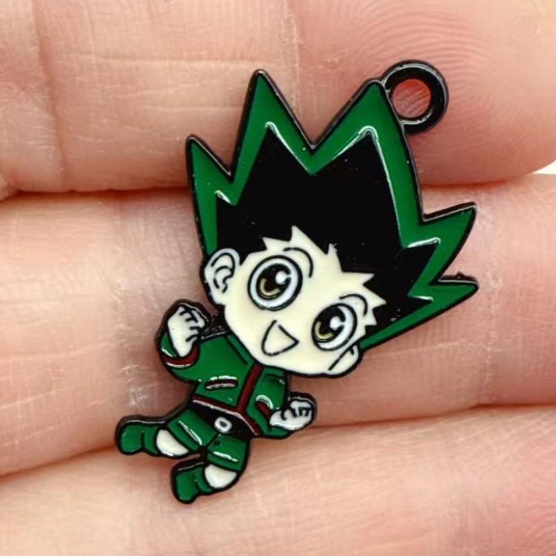 10 шт. Милая фигурка HUNTER X HUNTER Брелок для ключей DIY Металлический Ручной работы Сплав Брелок GON·FREECSS Брелок Подарок для фанатов