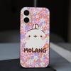 Cartoon Cute M-Molang For IPhone 17 16 15 11 12 13 14 Pro Max Plus Pro Corrugated Translucent Back Phone Cover