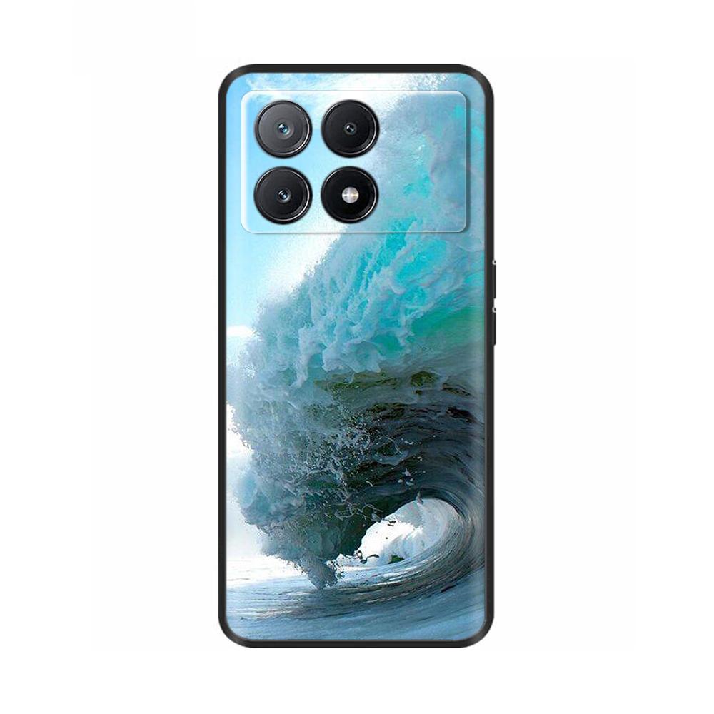 Phone Case For Poco X6 Pro Coque Cover For Poco X6 Neo Pocox6 Pro 5G Soft Black Silicone Bumper Shockproof Case Protection Shell