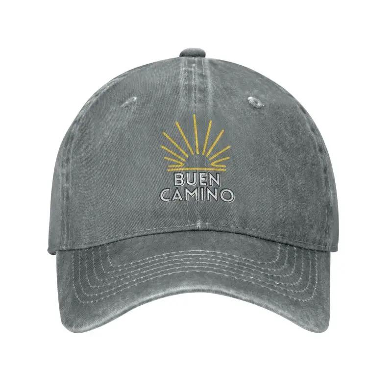 Custom Cool Cotton Buen Camino Santiago Pilgrim Baseball Cap for Unisex Women Custom Adjustable Unisex Dad Hat Spring