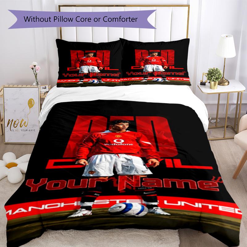Cristiano Ronaldo Quilt Cover Set Suitable For Guest Room Soft Fabric Perfect Gift For Friends Family