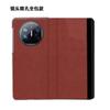 Genuine Leather Flip Case With Smart Window Matex 5 Magnetic Full Coverage Shockproof Mens Style