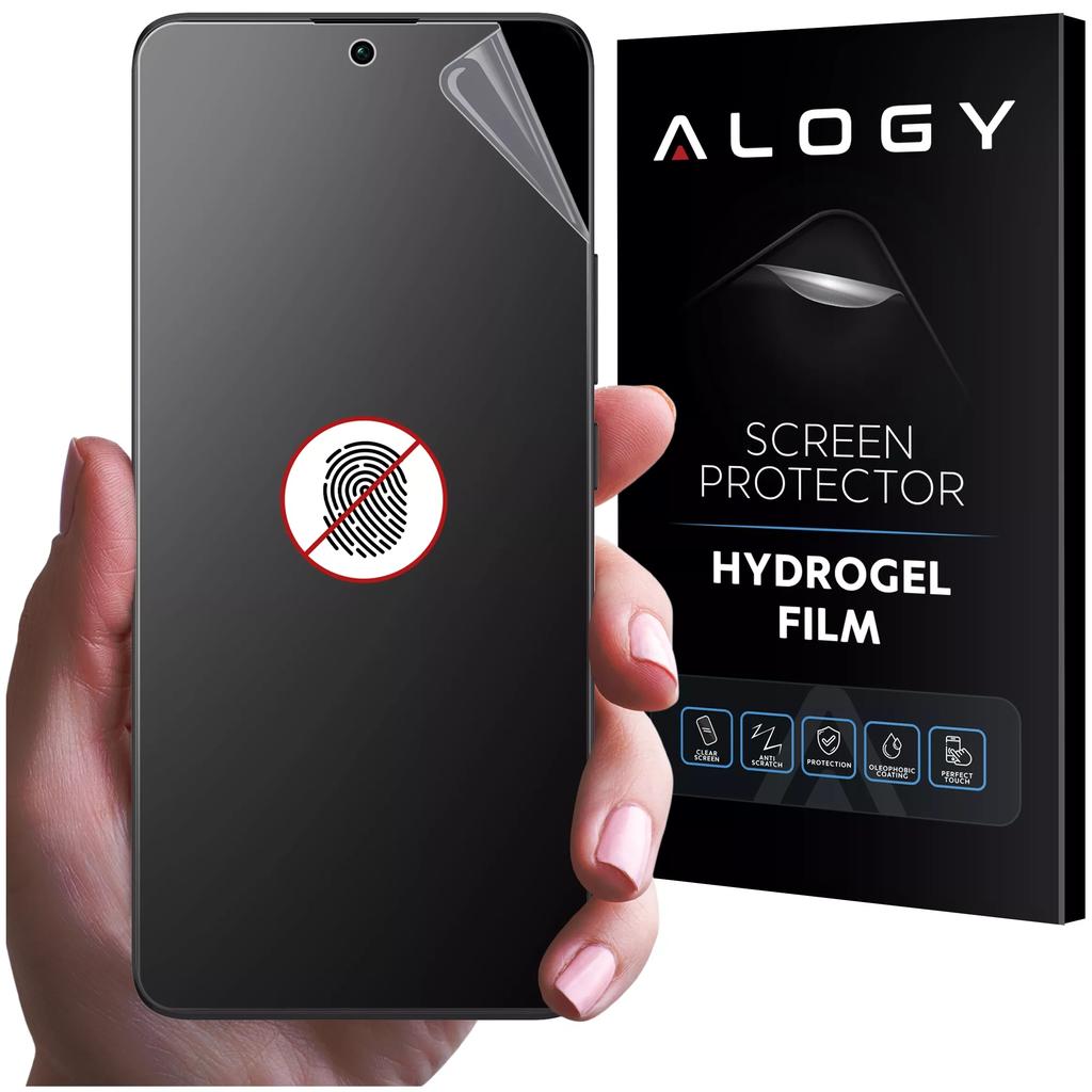Folia "Matowa" Do Xiaomi Redmi Note 13 Pro+ 5G Hydrożelowa Alogy Hydroskin Matte Pro™ Na Ekran Do Etui "Bez Odcisku Palców"