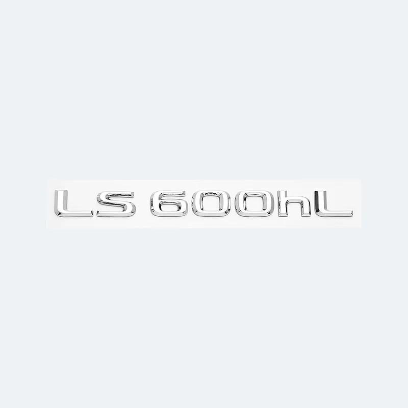 3D Chrome Glossy Black ABS Letters LS350 LS400 LS460 LS460L LS500 LS500h HYBRID Emblem For Lexus Car Trunk Logo Badge Sticker
