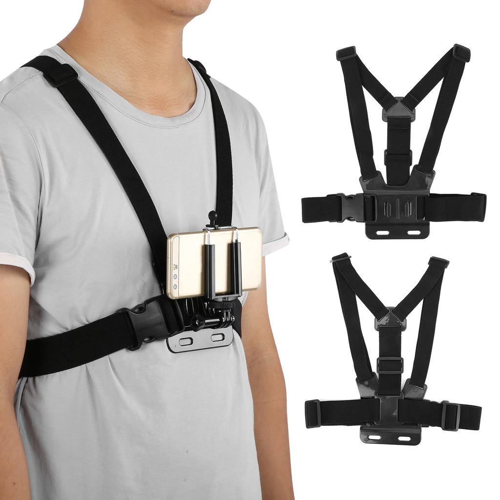 Chest Fixed Belt Adjustable Chest Strap Phone Universal Photograph Support Phone Clip