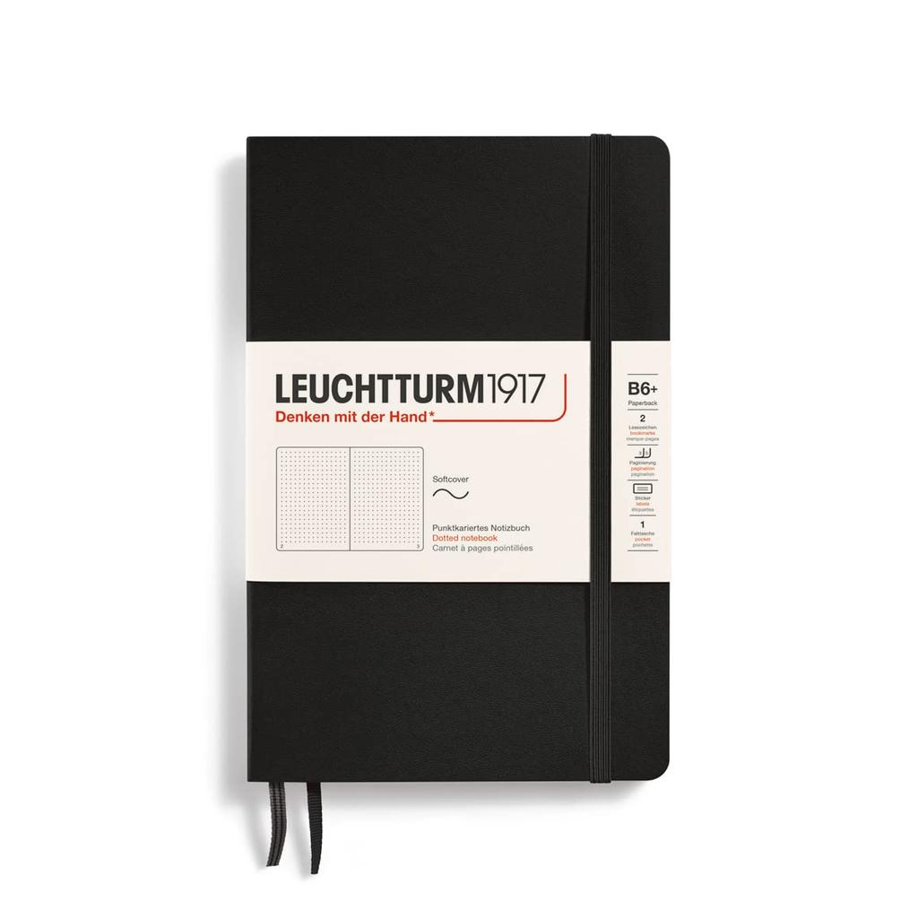 LEUCHTTURM1917 Блокноты Мягкая обложка Бумажная обложка (B6+) Черный мягкий переплет (B6+) Точка 358291