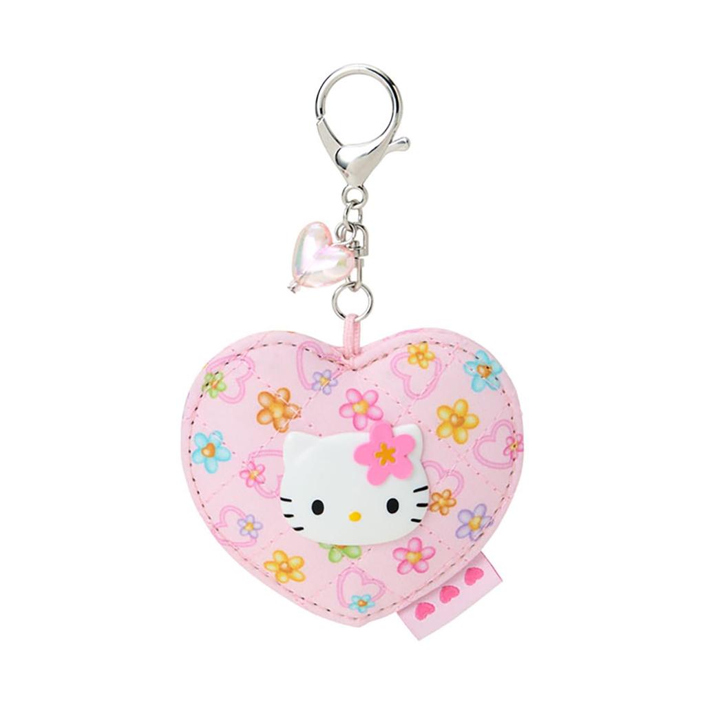Sanrio Mirror Charm (Minna No Quilt) Hello Kitty Polyester, Cotton, Steel, and Glass 624888