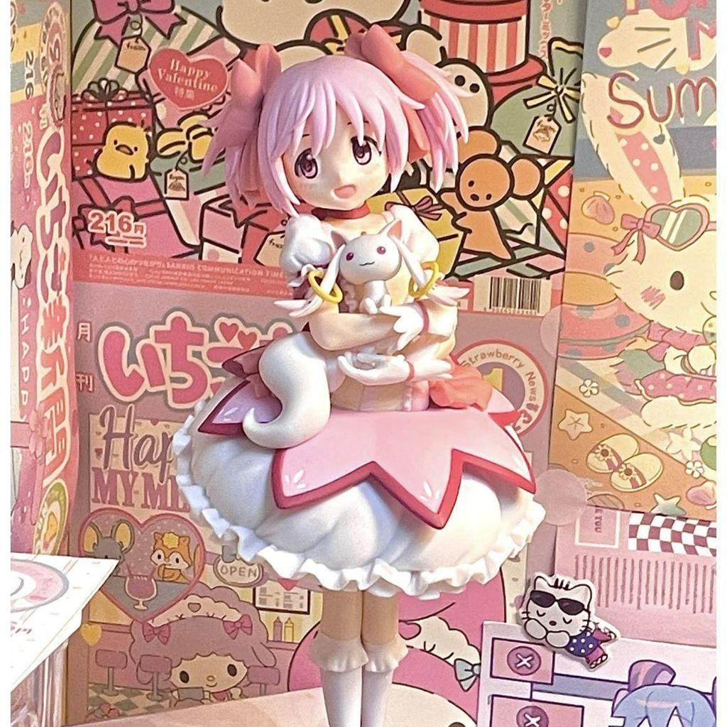 18 см Puella Magi Madoka Magica Аниме Фигурка Канаме Мадока Волшебница ПВХ Аниме Фигурки Действия Модель Аниме Мультяшная Модель Игрушка Подарок