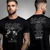 Новая футболка AC DC Prague PWR UP Tour Двусторонняя Унисекс Футболка Высококачественная Роскошная Для Мужчин и Женщин Топ Y2k