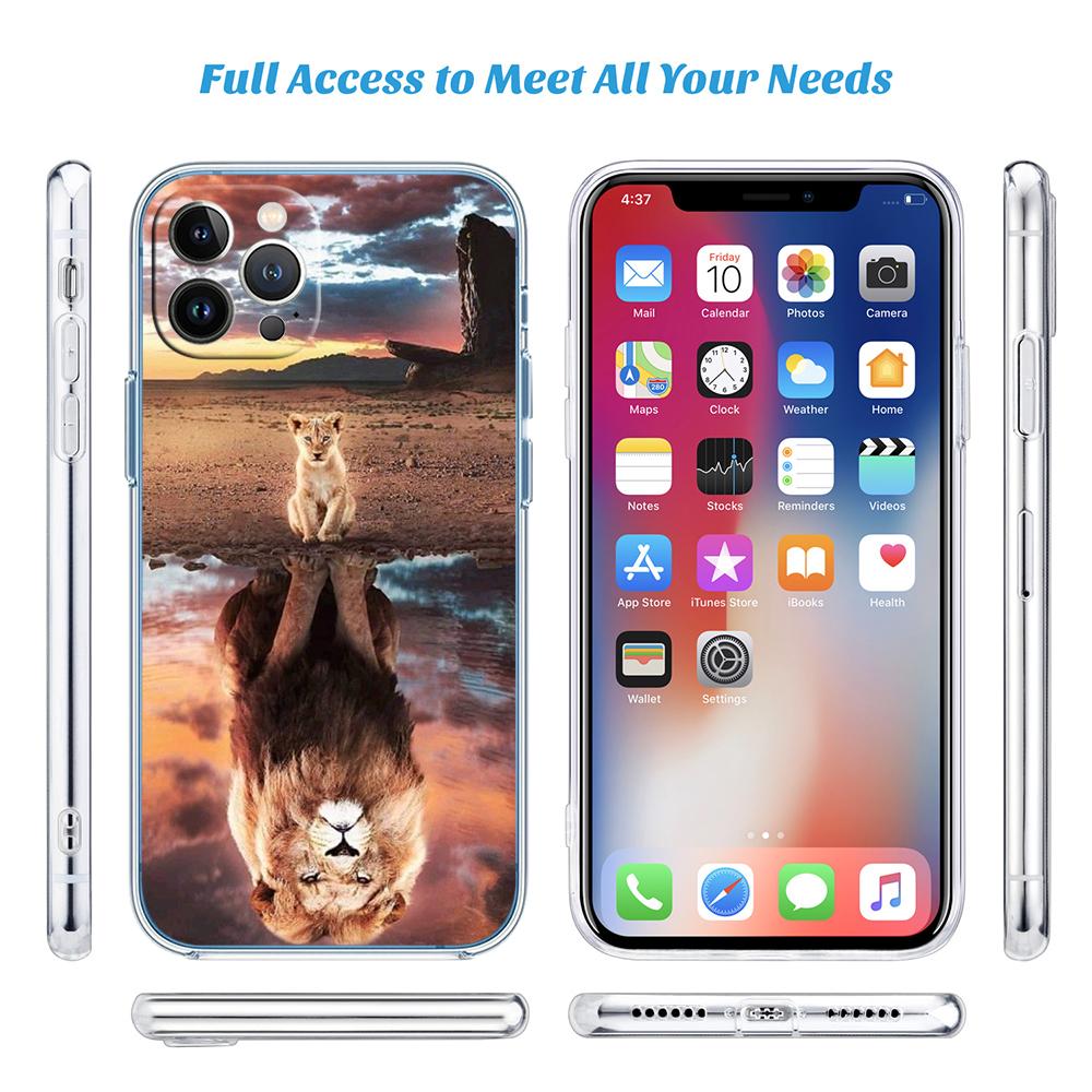 CJ75 Lion King Transparent Phone Case for LG K22 K30 K40 K40S K41 K42 K50 K50S K51 K51S K52 K61 K62 K71 K92 Q60 Q61 V40 V50 V60