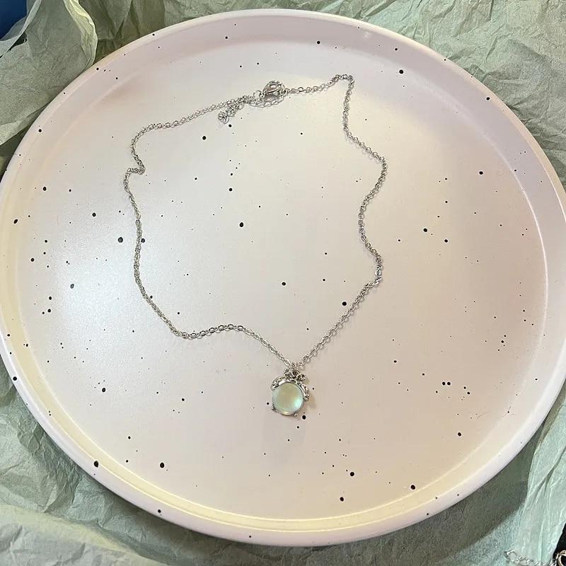 Весенние красочные цветы любовь кулон ожерелье из нержавеющей стали цепочка из бисера ожерелье подарочные украшения новая мода свадебный подарок