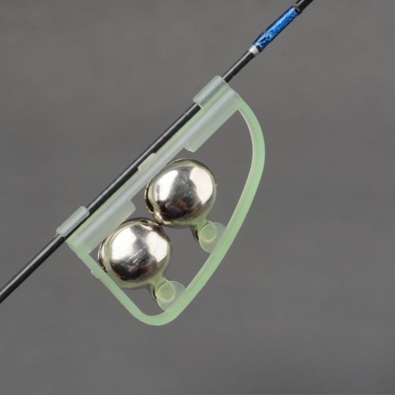 5 Pcs/Lot Luminous Light Twin Bells Clip On Night Fishing Tools Rod Bite Alarm Portable Fast Fishing Tackle Accessories New