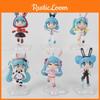 Rabbit Delightful Pvc Ears Hatsune Miku Q Version Doll Figurines Collectible