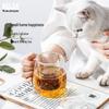 Стеклянная кружка RELEA с двойными стенками и ручкой для заваривания чая, 320 мл