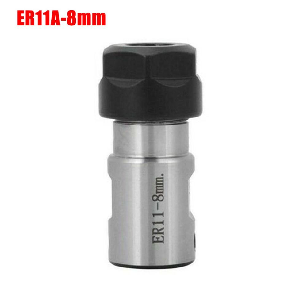 Shaft Collet ER20A-8mm Silver And Black Steel 1 Pcs