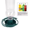 Green Hanging Bird Feeder Automatic Hanging Feeding Tray Bottle Mouth Docking  Outdoor