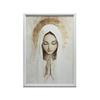 Modlitwa Maryi W Ciszy Modlitwa Maryi W Ciszy, 40X50 Cm, Rama Aluminiowa Złota, Papier Matowy 230 Gsm
