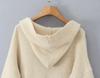 ZA2025 Trendy Women's Thick Hooded Long Cardigan Jacket - Fashionable and Versatile