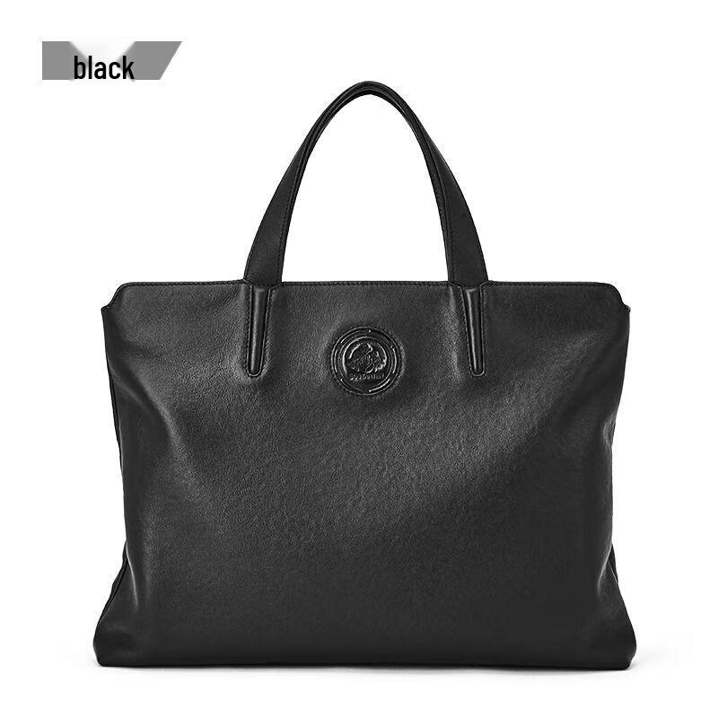 Мужской деловой портфель Bostanten из натуральной кожи