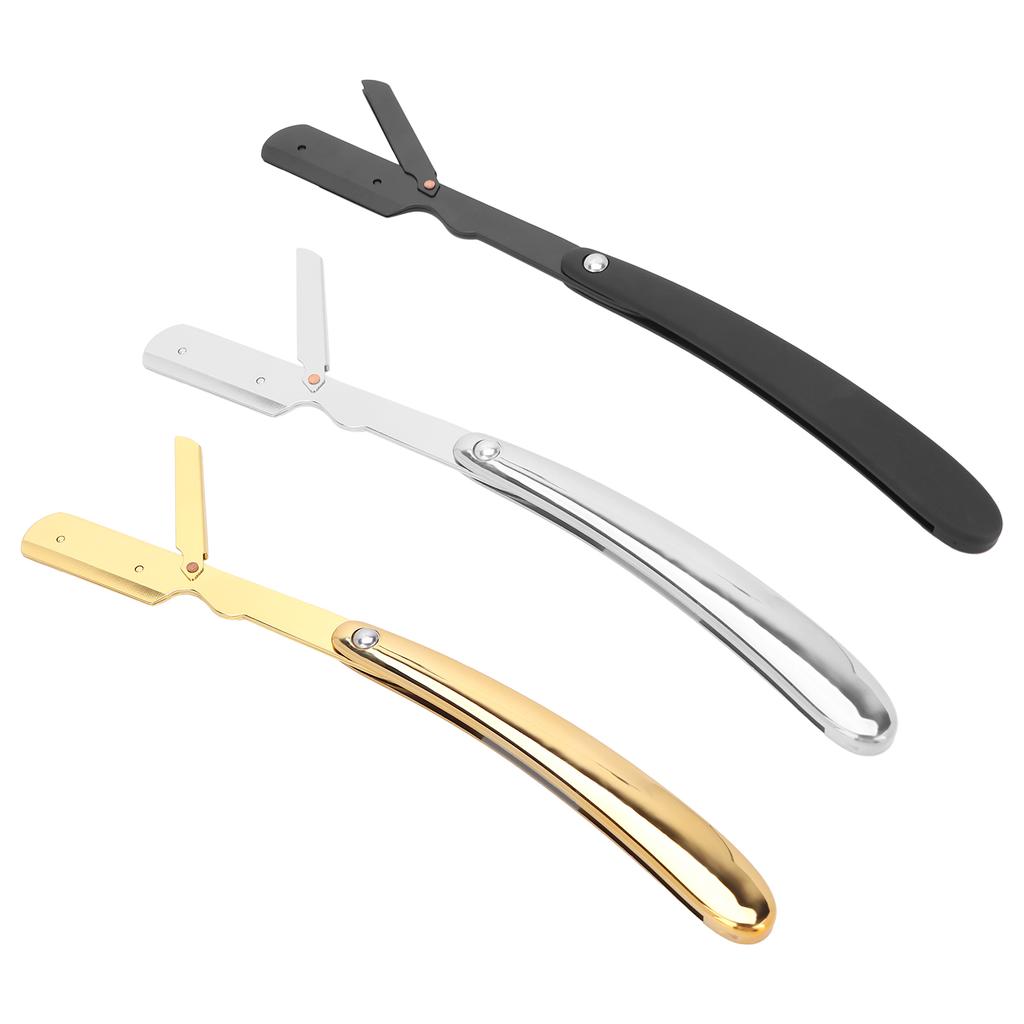 Men\'s Folding Handle Plated Professional Straight for Hair Salon (Without Blade)