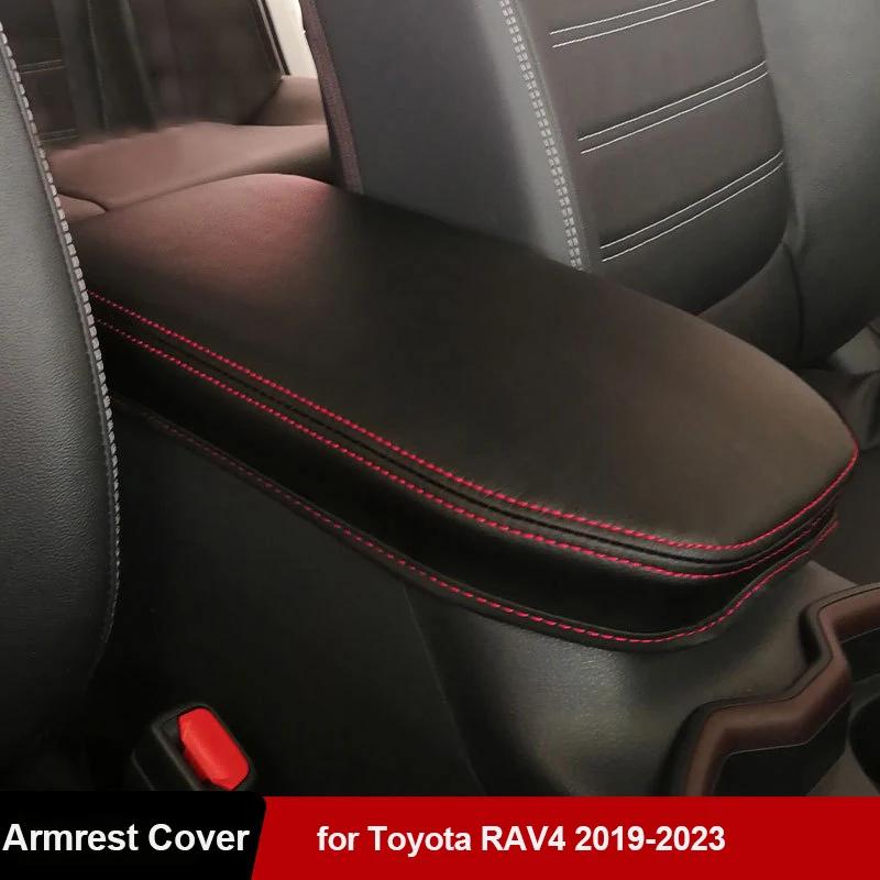 Car Console Armrest Covering Mat for Toyota RAV4 2019 2020 2024 2024 2024 Car Arm Rest Storage Lid Leather Cover Protection Pad